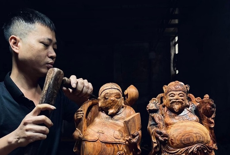 Điêu khắc gỗ - Sự thăng hoa từ đôi bàn tay